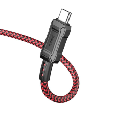 Hoco kábel USB-Type-C C 3A Leader X94 piros mobiltelefon kellék