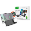 Hoco Qi univerzális vezeték nélküli töltő állomás Apple Watch órához - HOCO CQ1 3in1 Wireless Charger Phone + Apple Watch + Headset - fekete