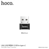 Hoco redukció USB -ről USB-C female Apple MacBook - fekete