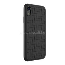 Hoco TRACERY szilikon telefonvédő (fonott minta) FEKETE (HOCO_GP-81025) tok és táska