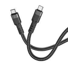 Hoco U110 USB Type-C adat- és töltőkábel 60W, fekete, 1.2m kábel és adapter
