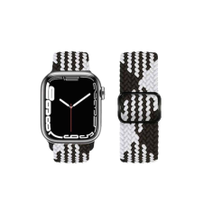 Hoco Ultravékony fonott nylon óraszíj Apple Watch 38/40/41 mm Hoco WA05 Jane Eyre fekete-fehér okosóra kellék