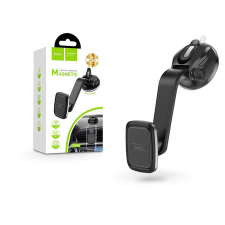 Hoco Univerzális műszerfalra/szélvédőre helyezhető mágneses PDA/GSM autós tartó - HOCO CA45A Center Console Magnetic Holder - fekete mobiltelefon kellék