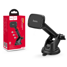 Hoco Univerzális műszerfalra/szélvédőre helyezhető mágneses PDA/GSM autós tartó - HOCO CA67 Super Magnetic Car Holder - fekete mobiltelefon kellék