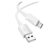 Hoco x107 adatkábel (usb - type-c, 3a, 100cm) fehér