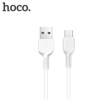 Hoco X20 adatkábel és töltő (USB - lightning 8pin, gyorstöltés támogatás, 100cm, törésgátló) FEHÉR (X20_LIGHT_1M_W) kábel és adapter