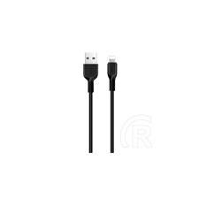 Hoco X20 Lightning adat-és töltőkábel 1m (fekete) kábel és adapter