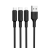 Hoco X25 töltőkábel 3in1 (USB - lightning 8pin / microUSB / Type-C, 100cm) FEKETE Honor Pad X9 , Gigaset GL390, Samsung Galaxy A34 5G (SM-A346), Apple IPAD 2, Apple iPhone 13, Apple iPhone 13 Pro,