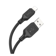 Hoco x90 adatkábel (usb - lightning, 2.4a, 100cm) fekete kábel és adapter