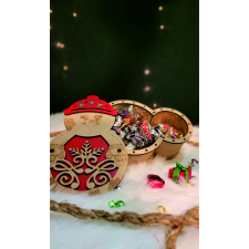  Hóember doboz dekorációs kellék