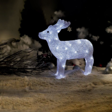 HOFF Rénszarvas 40 LED-del fehér fénnyel, Hoff, akril, 38 cm karácsonyfadísz
