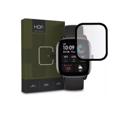 Hofi FN0436 Xiaomi Amazfit GTS 4 Mini HOFI Glass Pro+ üveg képernyővédő fólia, fekete mobiltelefon kellék