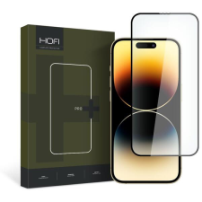 Hofi FNS0135 Apple iPhone 15 HOFI Glass Pro+ üveg képernyővédő fólia, Fekete mobiltelefon kellék