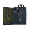 Hofi FullCam Pro+ hátsó kameralencse védő edzett üveg + alu kameravédő borító - Apple iPhone 15/15 Plus - fekete (HO604559)