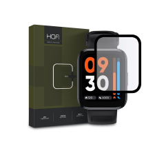 Hofi Hybrid Pro+ Glass üveg képernyővédő fólia - Realme Watch 3 - black (FN0437) okosóra kellék