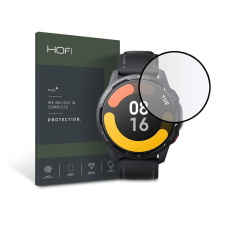  HOFI Hybrid Pro+ Glass üveg képernyővédő fólia - Xiaomi Watch S1 Active - fekete okosóra kellék