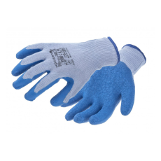 Högert HÖGERT HT5K753-9 DILL latex bevonatú védőkesztyű szürke/kék (12 pár/csomag) 9