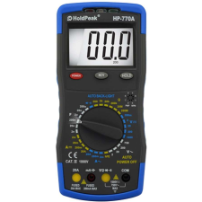 HoldPeak 770A Digitális multiméter, VAC, VDC, AAC, ADC, ellenállás, kapacitás, NCV. - 00084444 mérőműszer
