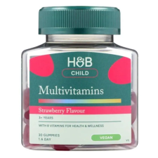 Holland & Barrett Gyermek 3+ Multivitamin gumivitamin - eper ízű 30db vitamin és táplálékkiegészítő