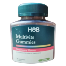 Holland & Barrett Multivitamin Felnőtt gumivitamin - eper ízű 30db vitamin és táplálékkiegészítő