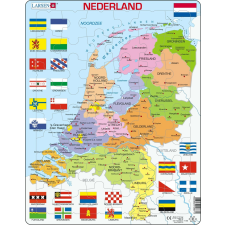 Hollandia politikai térkép kirakó 48 darabos puzzle, kirakós
