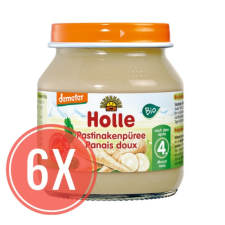 Holle Bio bébiétel, Pasztinák MEGA PACK, 6x125g (4 hónapos kortól) bébiétel
