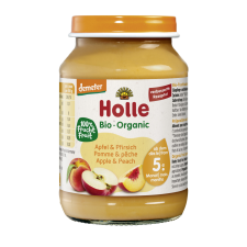 Holle Holle bio bébiétel őszibarack-alma 190 g bébiétel