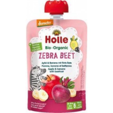 Holle HOLLE Zebra Beet Bio ovocné pyré jablko, banán a červená repa, 100 g (6 m+) bébiétel
