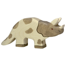 Holztiger Fa játék állatok - dinoszaurusz, Triceratops barkácsolás, építés