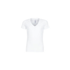 Hom Rövid ujjú pólók SUP' COTTON TSHIRT COL V PROFOND Fehér EU M