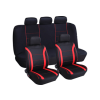 HOMASITA Anma 9 részes univerzális üléshuzat szett, fekete piros csíkokkal