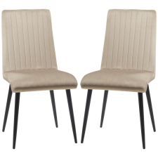 HomCom 2 db-os elegáns bársony étkezőszék szett – magas háttámlával bútor