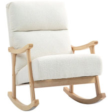  HOMCOM hintaszék, ergonomikus háttámlával, 65Sz x 90M x 98M cm, krémfehér bútor