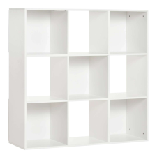HomCom könyvtár, forgácslap, 91,5x29,5x91,5 cm, fehér bútor