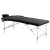 HomCom Masszázságy, 185x70.10 x 58.92, bükkfa, fekete