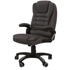 HomCom masszázsszék Fekete 62x68x121 cm forgószék