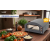  Home by Somogyi HOME HGPZ02 elektromos pizzakemence, 2000W, max. 380 °C, IPX4 védelem, 33x33 cm sütési felület, 1,5 cm-es Cordierite pizzakő, rozsdamentes ajtó