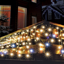 Home by Somogyi KAF 300L sziporkázó jégcsap fényfüggöny, 5x0,6 m, 300 LED, IP44, meleg fehér karácsonyfa izzósor