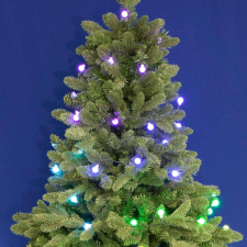 Home by Somogyi Kültéri/beltéri fényfüggöny gömb izzókkal, 120 RGB LED (iSparkle) karácsonyfa izzósor