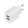Home Hálózati 2xUSB töltő (5V / 2400mA) Fehér