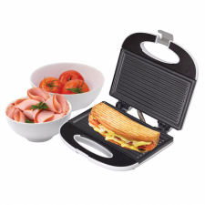  Home HG P 01 panini szendvicssütő, teljesítmény 750 W, tapadásmentes sütőfelület, jelzőfények szendvicssütő