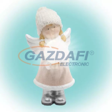 Home Home KDC 24 Kerámia figura, kislány, világító gömbbel karácsonyi dekoráció