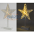 Home KAD 20 STAR LED-es asztali dísz, csillag, műanyag, meleg fehér világítás, 25x39 cm
