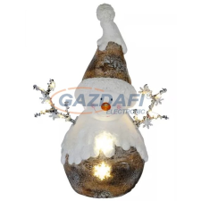 Home KDC 29 LED-es kerámia figura, Hóember karácsonyfa izzósor