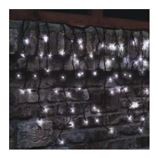 Home LED-es sorolható villogó jégcsap fényfüggöny (KSF 50F/WH) karácsonyi dekoráció