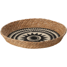 Home&Styling Collection Tálalókosár Home&Styling Collection, rattan, 37x6 cm, barna/fekete papírárú, csomagoló és tárolóeszköz