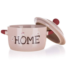 HOME tál fedéllel 490 ml tányér és evőeszköz