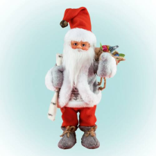 Home Táncoló, zenélő Mikulás, piros nadrág, 30 cm (KDD 32)[SG] karácsonyfadísz