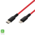 Home USBCL1 USB-C - Lightning Töltőkábel 1m - Piros (USBCL1)