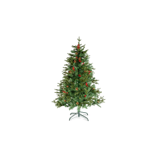 @HOME-XMAS Műfenyő, 150 cm, PE / PVC, piros bogyóval (56481B) műfenyő